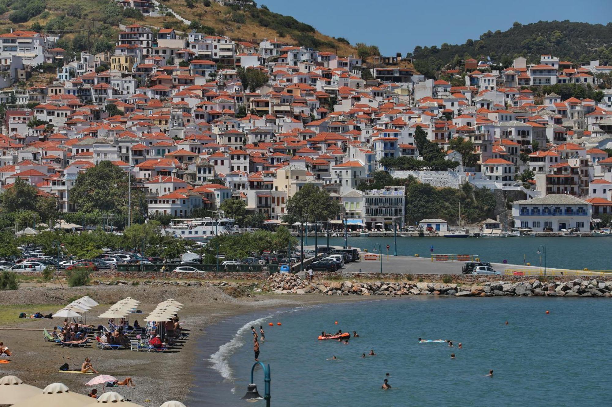 Mamma Mia Hotel Bandar Skopelos Luaran gambar