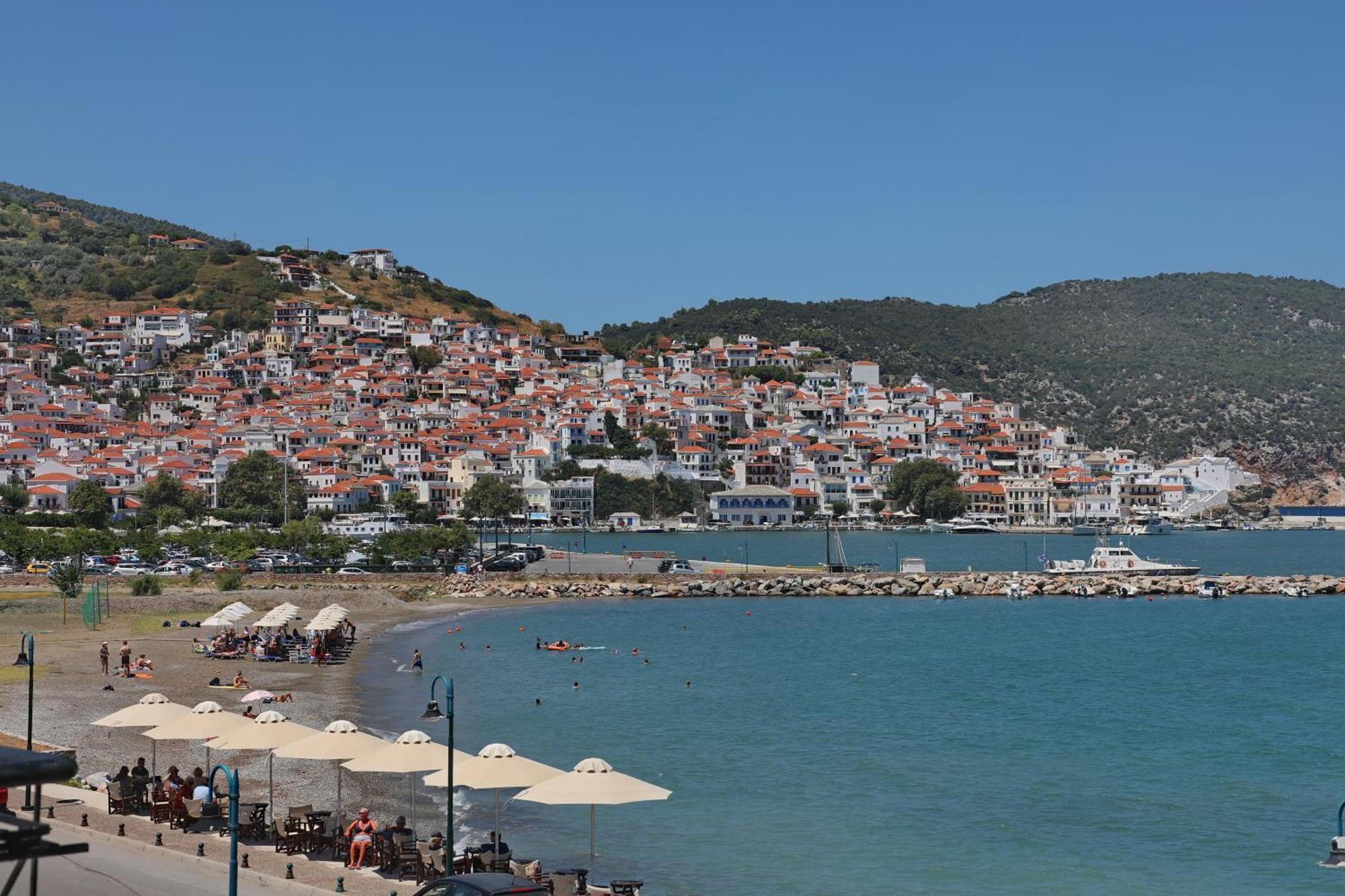 Mamma Mia Hotel Bandar Skopelos Luaran gambar