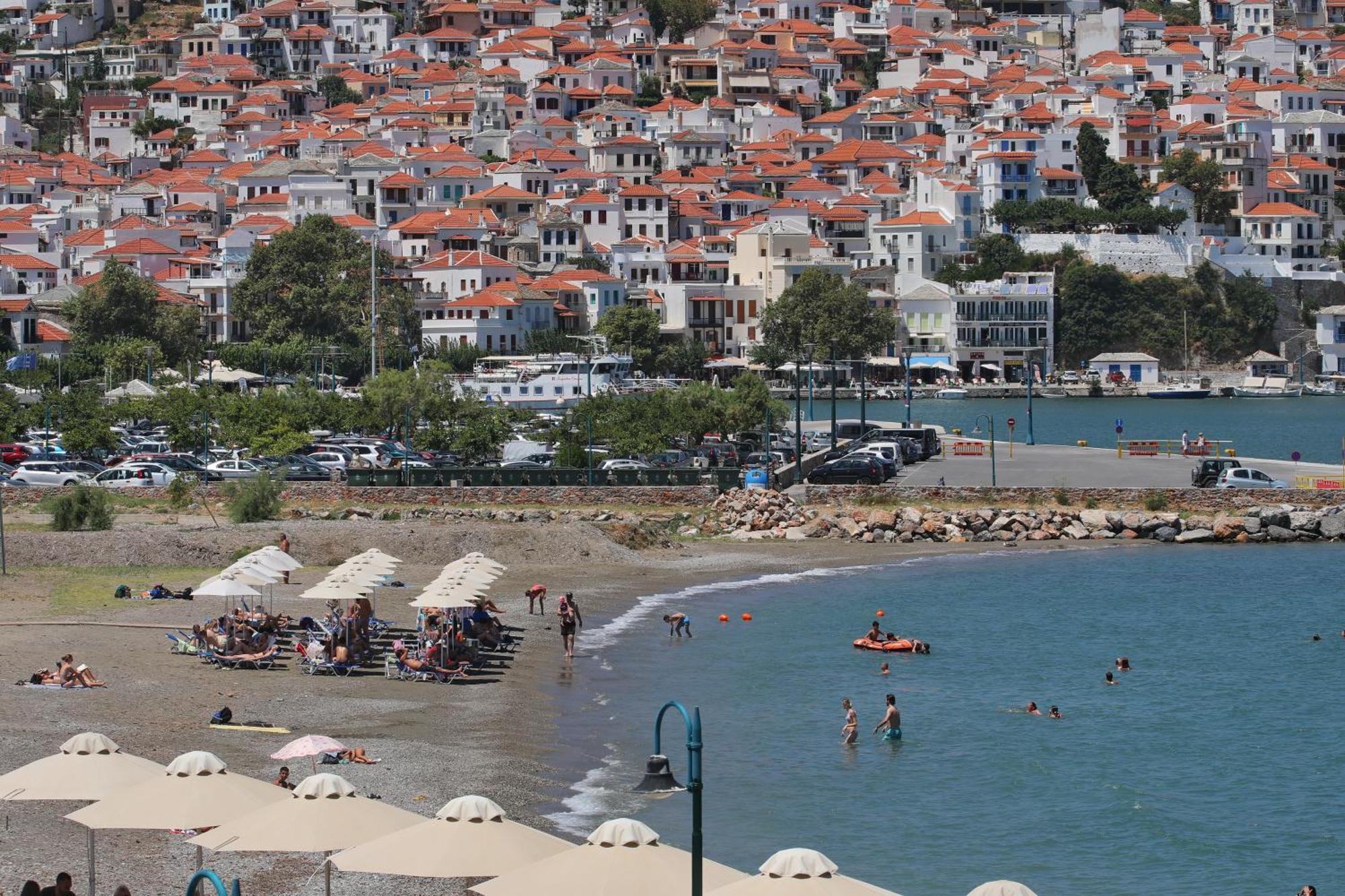 Mamma Mia Hotel Bandar Skopelos Luaran gambar